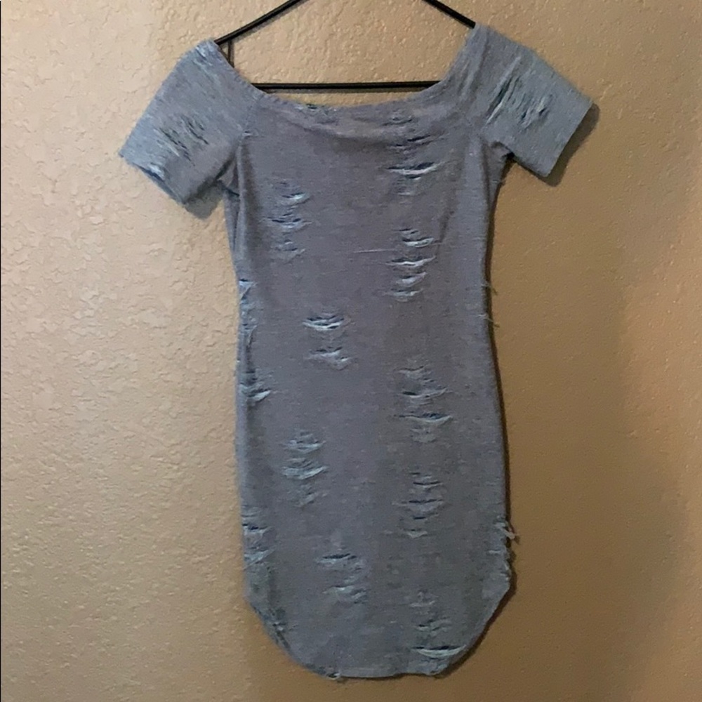 Mini denim dress